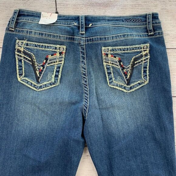 Visgoss Jeans sz 16 Long Straight Heritage Fit Mid Rise New NWT - Picture 4 of 9